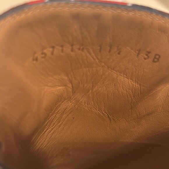 Gucci Men's Size 11.5 Princetown Mule Slides Blue Red Diamond Pattern Horsebit - Picture 7 of 13